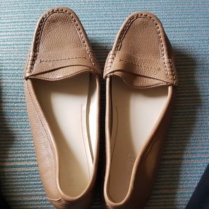 Nine West Penny Loafer Style Tan Flats